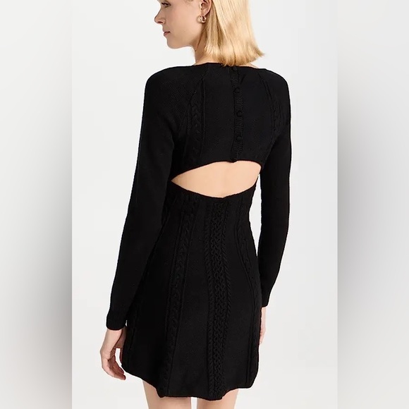 NWT FREE PEOPLE Small World Long-Sleeve Mini Dress - Picture 4 of 12